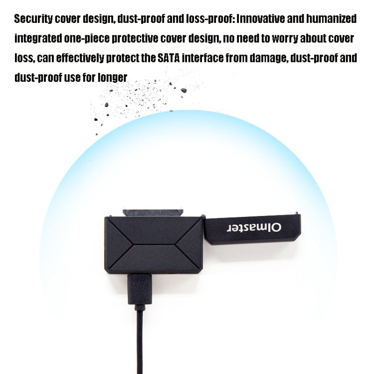 Olmaster External Notebook Hard Drive Adapter Cable Easy Drive Cable USB3.0 to SATA Converter, Style:Hard Disk + Type-C Adapter, Size:2.5 Inch