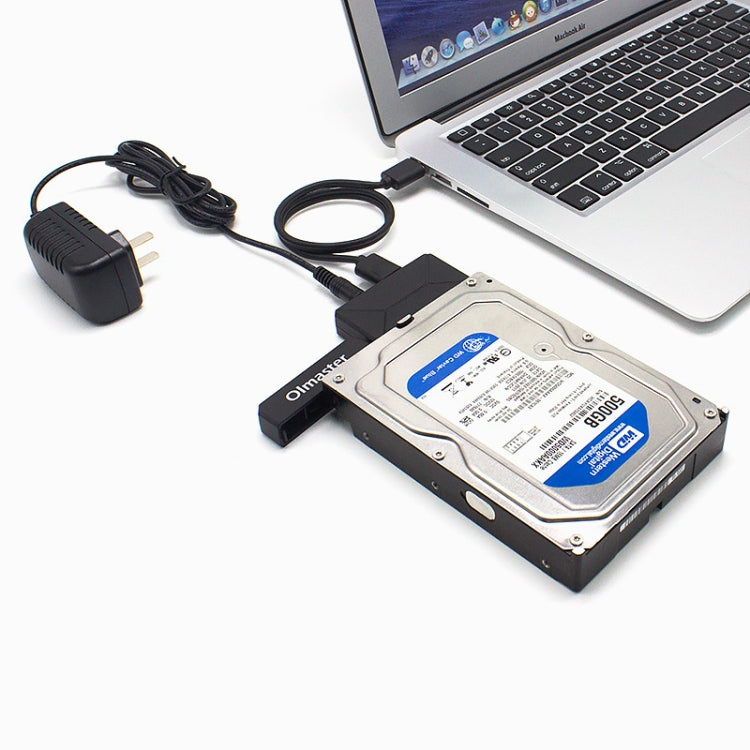 Olmaster External Notebook Hard Drive Adapter Cable Easy Drive Cable USB3.0 to SATA Converter, Style:Hard Disk + Type-C Adapter, Size:2.5 Inch