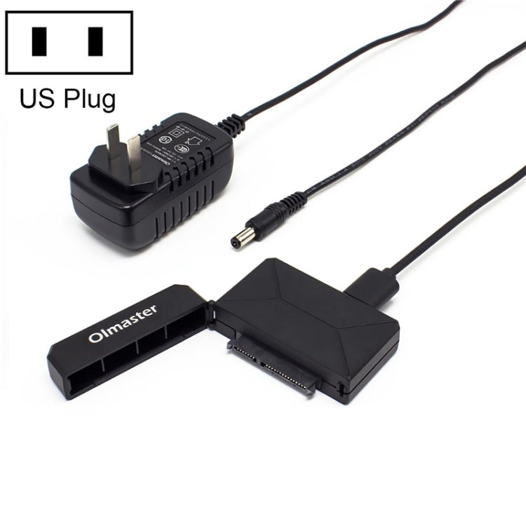 Olmaster External Notebook Hard Drive Adapter Cable Easy Drive Cable USB3.0 to SATA Converter, Style:Hard Disk Dedicated, Size:3.5 Inch (US Plug)