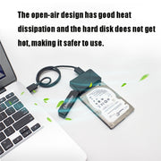 Olmaster External Notebook Hard Drive Adapter Cable Easy Drive Cable USB3.0 to SATA Converter, Style:Hard Disk Dedicated, Size:3.5 Inch (US Plug)
