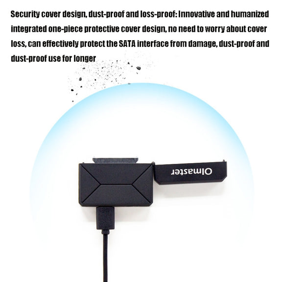 Olmaster External Notebook Hard Drive Adapter Cable Easy Drive Cable USB3.0 to SATA Converter, Style:Hard Disk Dedicated, Size:3.5 Inch (US Plug)