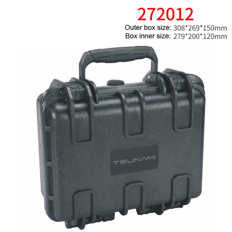 TSUNAMI Multifunctional Instrument Box Safety Protection Box Water-resistant Plastic Hardware Tool Box, Size:27x20x12cm