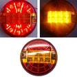 4 Inch 20 LEDs10-30V Wide Pressure Truck Tail Light 20LED Round Truck Tail Light Bread Light(Yellow) - Brake Lights by PMC TechLife | Online Shopping South Africa | PMC TechLife | Buy Now Pay Later Mobicred