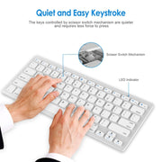 X5 Ultra-Thin Mini Wireless Keyboard + Wireless Mouse Set, Support Win / Android / IOS System(Silver)