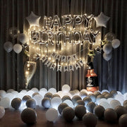 Birthday Party Layout Letter Aluminum Film Balloon Decoration Set(Style Two)
