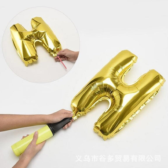 Birthday Party Layout Letter Aluminum Film Balloon Decoration Set(Style Three)