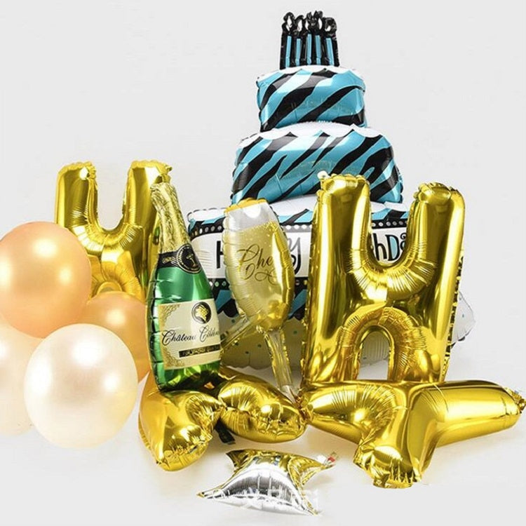Birthday Party Layout Letter Aluminum Film Balloon Decoration Set(Style One)