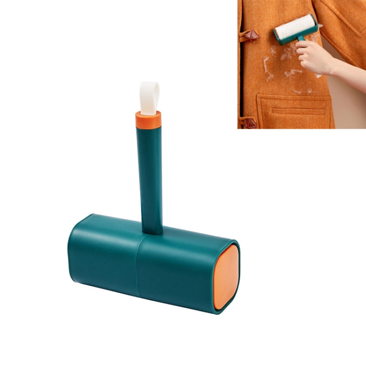 Household Square Color Contrast Roller Pet Clothes Sticking Device(Green)