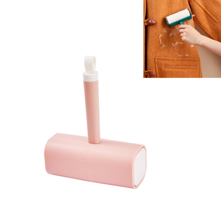 Household Square Color Contrast Roller Pet Clothes Sticking Devicee(Pink)