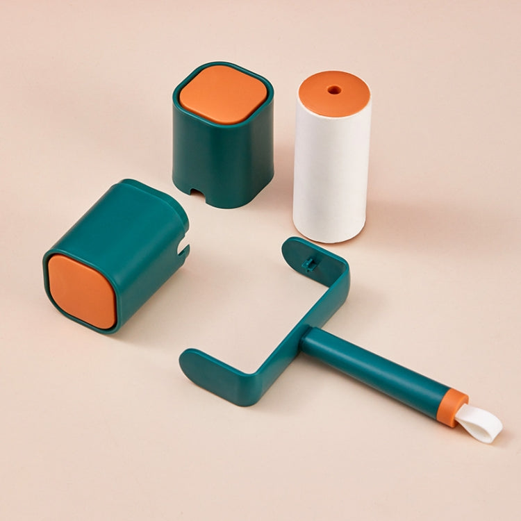 Household Square Color Contrast Roller Pet Clothes Sticking Device(Blue)