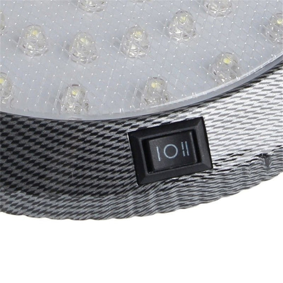 12V 46 LED Roof Light Camper Van Caravan Motor Home Boat White Light with ON / OFF Switch