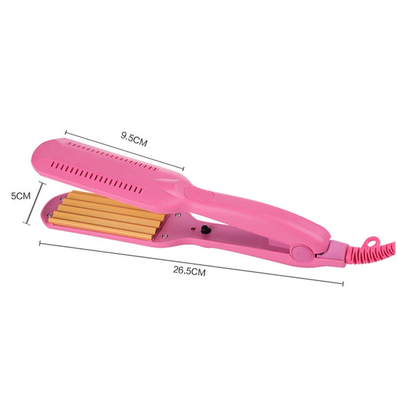 220V Professional Ceramic Corrugated Curling Iron(Blue)
