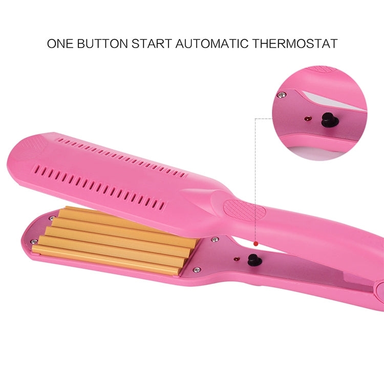 220V Professional Ceramic Corrugated Curling Iron(Red)