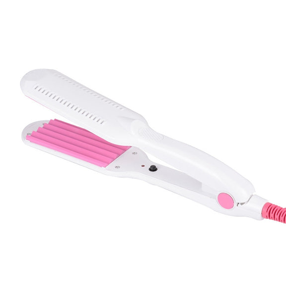 220V Professional Ceramic Corrugated Curling Iron(White)