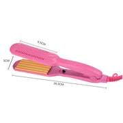 220V Professional Ceramic Corrugated Curling Iron(White)