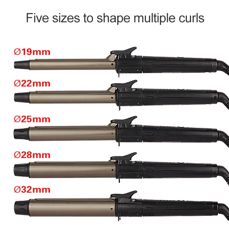 Nano Titanium Hair Curler with LED Digital Temperature Display, Size: 25mm, US Plug