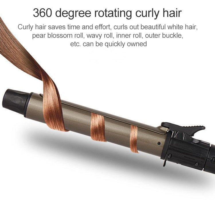 Nano Titanium Hair Curler with LED Digital Temperature Display, Size: 25mm, US Plug