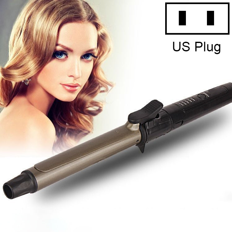 Nano Titanium Hair Curler with LED Digital Temperature Display, Size: 28mm, US Plug