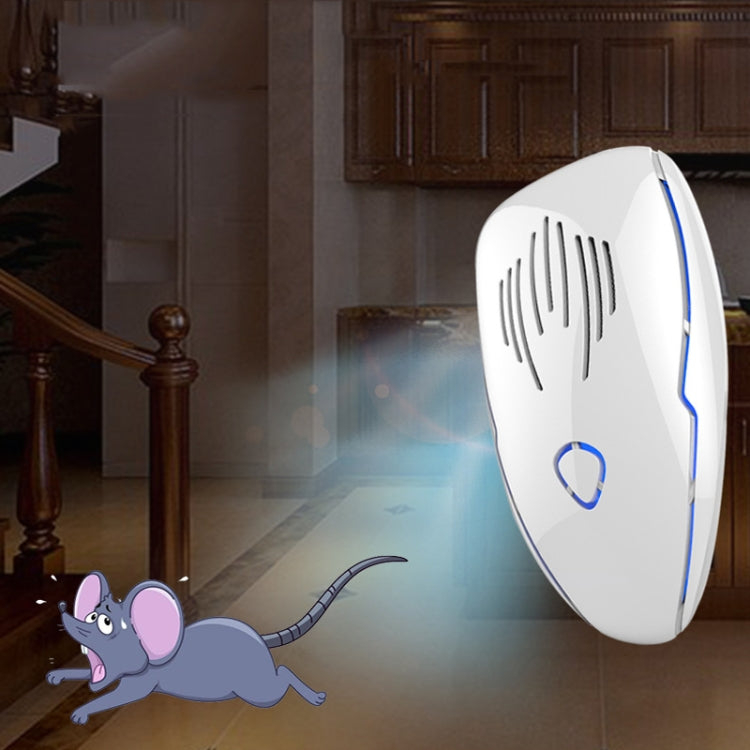 DC-9015 Household Energy-saving Multi-function Variable Frequency Ultrasonic Electronic Mouse and Mosquito Repellent, Style:EU Plug(Black)