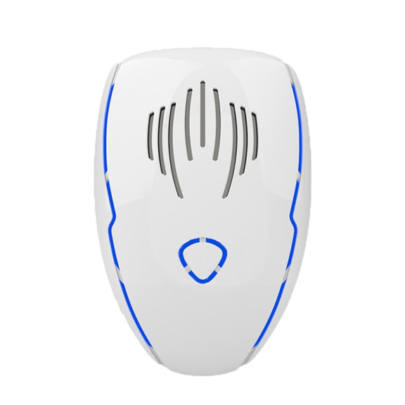 DC-9015 Household Energy-saving Multi-function Variable Frequency Ultrasonic Electronic Mouse and Mosquito Repellent, Style:US Plug(White)