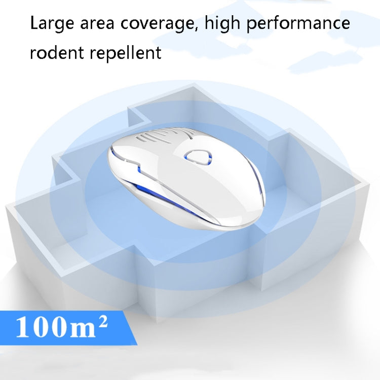 DC-9015 Household Energy-saving Multi-function Variable Frequency Ultrasonic Electronic Mouse and Mosquito Repellent, Style:US Plug(Black)