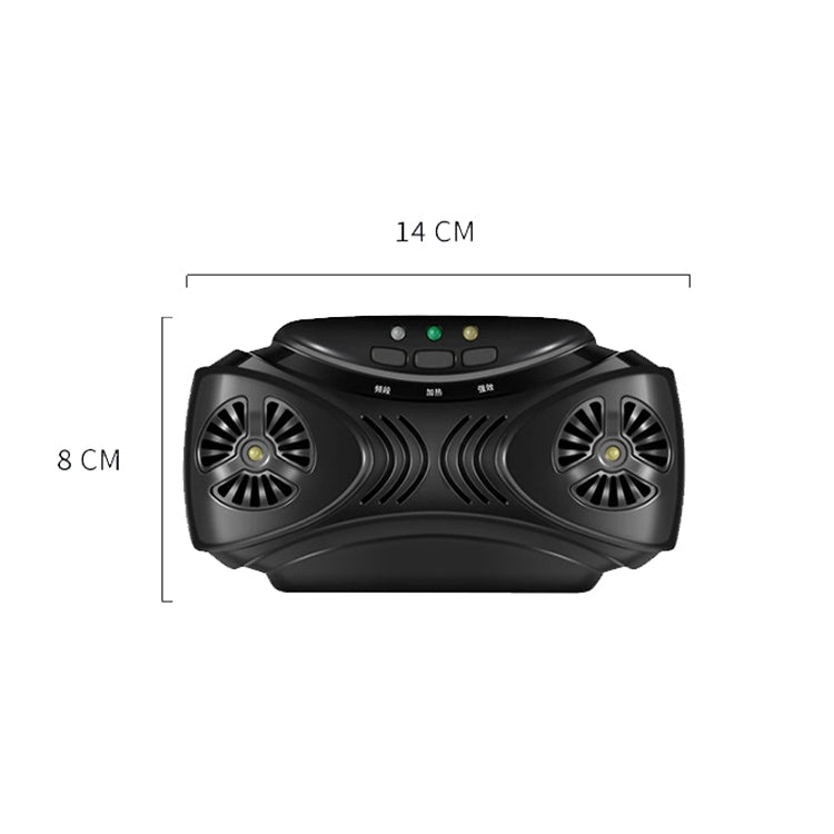 DC-9010 USB Charging Ultrasonic Mosquito Repellent Portable Insect Repellent(Black)