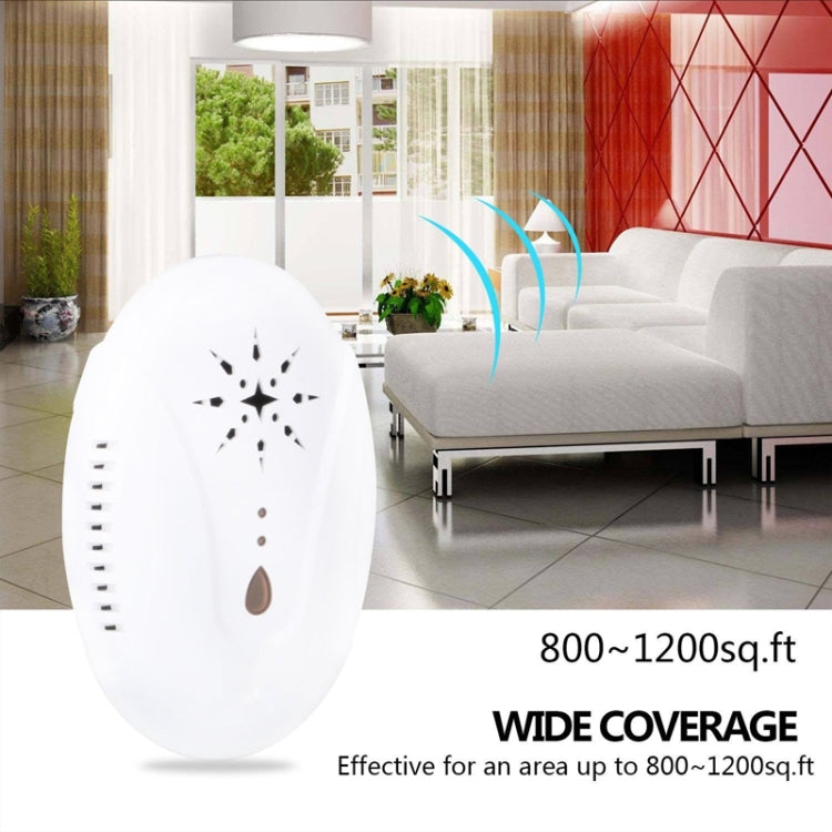 DC-9007 Ultrasonic Mosquito Repellent Portable Insect Repellent, Style:EU Plug(Black)