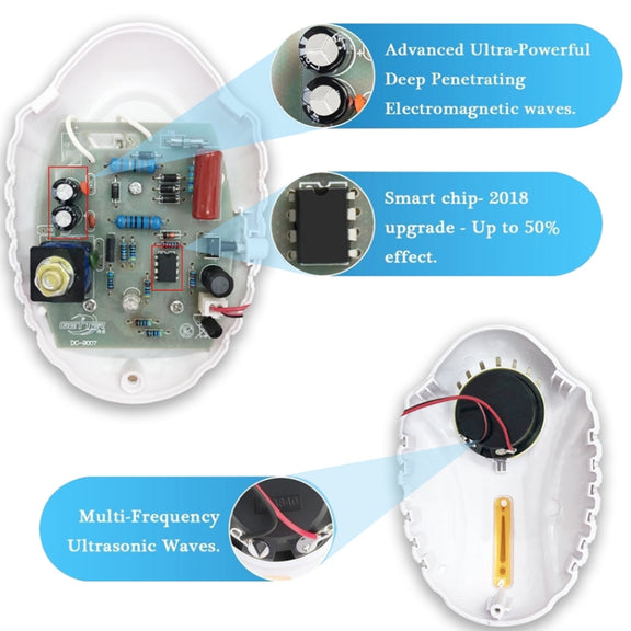DC-9014 Household Multifunctional Ultrasonic Electronic Mosquito Repellent(US Plug)