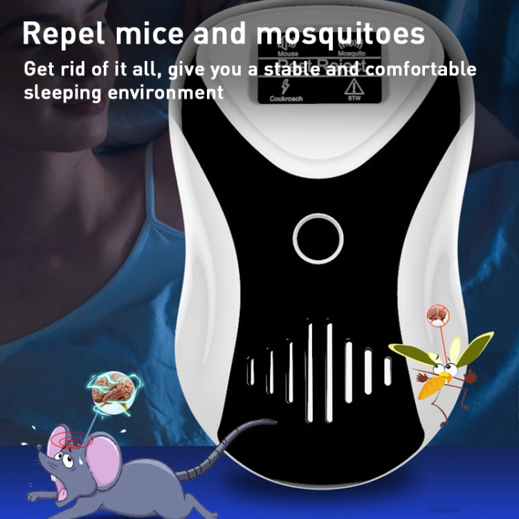 DC-9017A Ultrasonic Mouse Repeller Energy-Saving Silent Insect Repeller Multifunctional Mosquito Repellent And Insect Repellent(EU Plug)