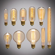 E27 40W Retro Edison Light Bulb Filament Vintage Ampoule Incandescent Bulb, AC 220V(G80 Spirai)