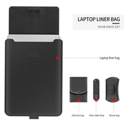 A2 4 in 1 Computer Bracket Liner Bag Storage Bag, Size:13/14 inch(Dark Blue)