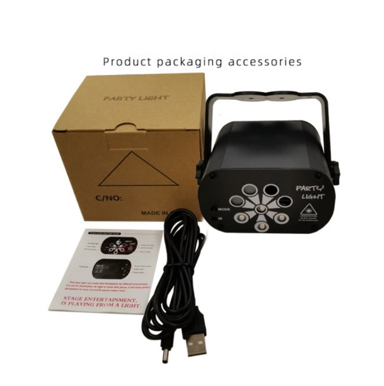 R90 8W UV Mini Laser Light Sound Control Induction Stage Atmosphere Light Bar KTV Laser Light, Specification: USB Plug-in