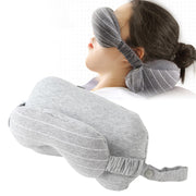 Business Travel Portable Pillow Eye Protection(Light Grey)