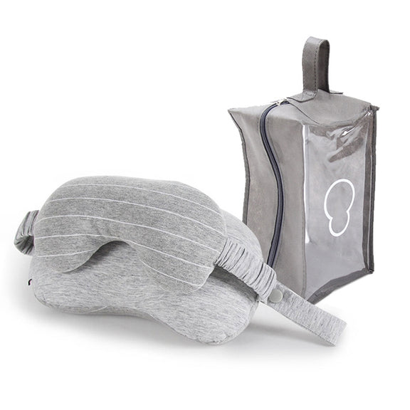 Business Travel Portable Pillow Eye Protection(Light Grey)