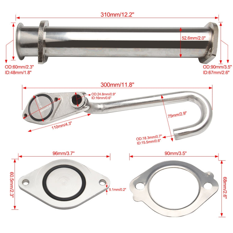 Car Modification 6.0L Turbocharged Diesel Engine Valve Cooler Bypass Removal Kit