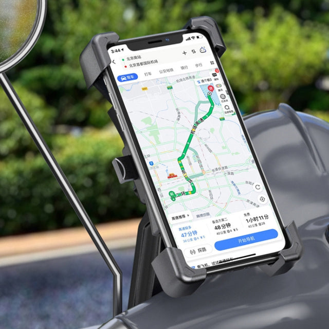 Electric Car Rearview Mirror Mobile Phone Bracket Bicycle Mobile Phone Bracket Motorcycle Handle Mobile Phone Bracket Riding Bracket, Colour: Motorcycle Rearview Mirror