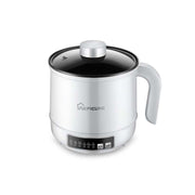 Multi-Function Electric-Cooker Mini Dormitory Student Cooking Rice Stir Frying Non-Stick Pot, 110V US Plug, Colour: White Smart Single Pot(1.7L)