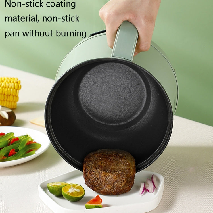 Multi-Function Electric-Cooker Mini Dormitory Student Cooking Rice Stir Frying Non-Stick Pot, 110V US Plug, Colour: White Smart Single Pot(1.7L)