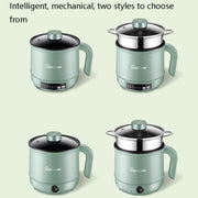 Multi-Function Electric-Cooker Mini Dormitory Student Cooking Rice Stir Frying Non-Stick Pot, 110V US Plug, Colour: Green Smart Single Pot(1.7L)