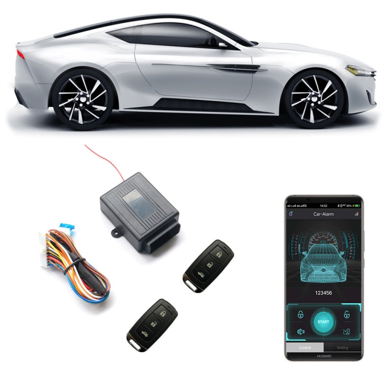 3pcs /Set Car Key-Free Access To The Central Control Lock Mobile Phone APP Control Open And Close The Car Door, Specification: T242