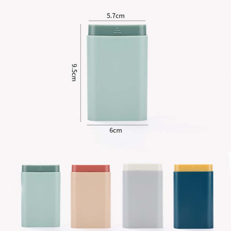 3 PCS Portable Sealed Pill Storage Box Divided Into Compartments Portable Mini Pill Box(Gray)