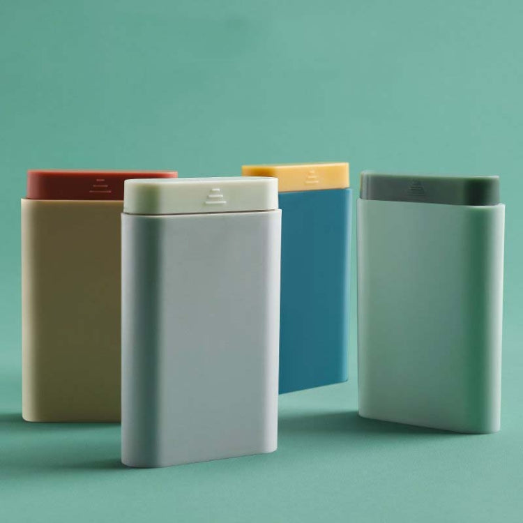 3 PCS Portable Sealed Pill Storage Box Divided Into Compartments Portable Mini Pill Box(Blue)