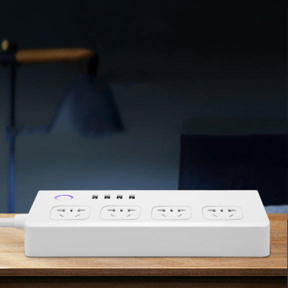 Home Office Wifi Mobile Phone Remote Control Timer Switch Voice Control Power Strip, Line length: 1.5m(US Plug)