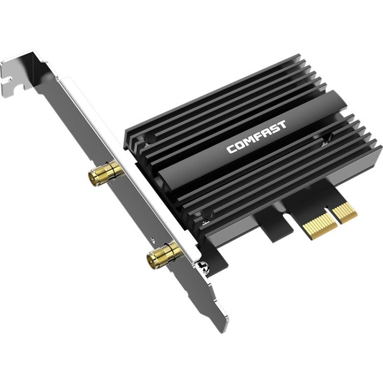 COMFAST Gaming Game 3000Mbps Gigabit Dual-Frequency Wireless Desktop Computer PCIE Wireless Network Card, Coverage: AX200 PRO