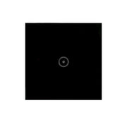 Wifi Wall Touch Panel Switch Voice Control Mobile Phone Remote Control, Model: Black 1 Gang (Single Firewire Zigbee)