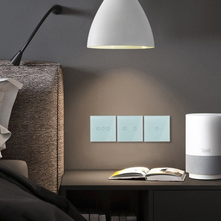 Wifi Wall Touch Panel Switch Voice Control Mobile Phone Remote Control, Model: Black 1 Gang (Single Firewire Zigbee)