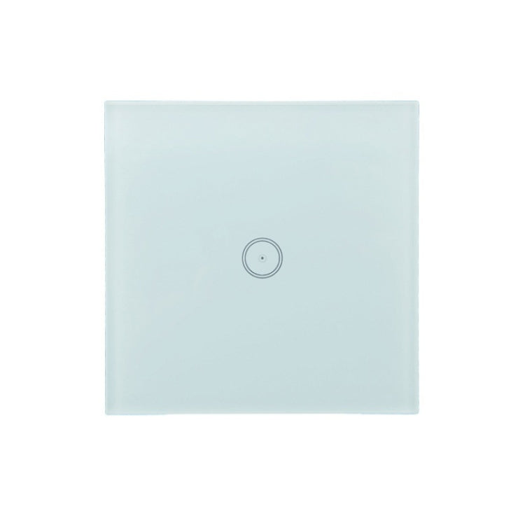 Wifi Wall Touch Panel Switch Voice Control Mobile Phone Remote Control, Model: White 1 Gang (Zero Firewire Zigbee)