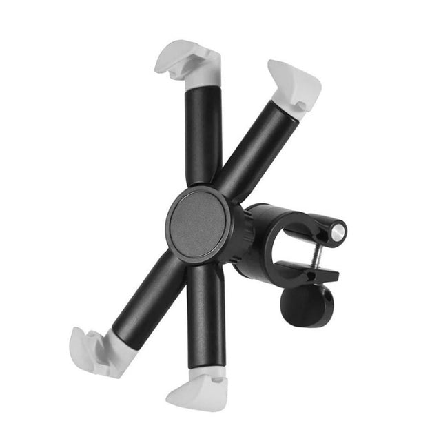 Motorcycle Bicycle Phone Holder Outdoor Riding Equipment Suitable For 4.7-8 Inch Mobile Phone/Tablet(Gray)