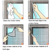DIY Fly Mosquito Bug Mesh Window Screen Self-adhesive Anti-mosquito Net ���15X20CM���