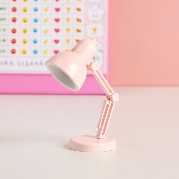 3 PCS Mini LED Desk Lamp Folding Portable Night Light Magnetic Eye Protection Desk Lamp(LD02-Pink)